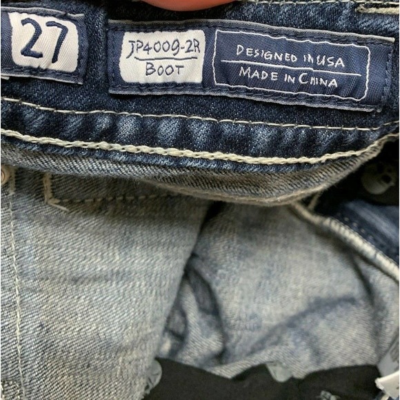 Miss Me Juniors Ladies 27 Jeans Boot Distressed JP4009-2R FS Benefits Charity - Picture 9 of 11